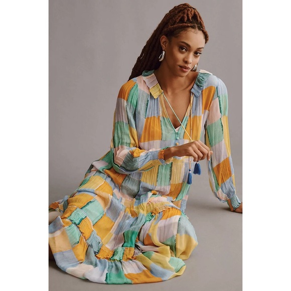 ANTHROPOLOGIE Marais Maxi Dress - Picture 2 of 3